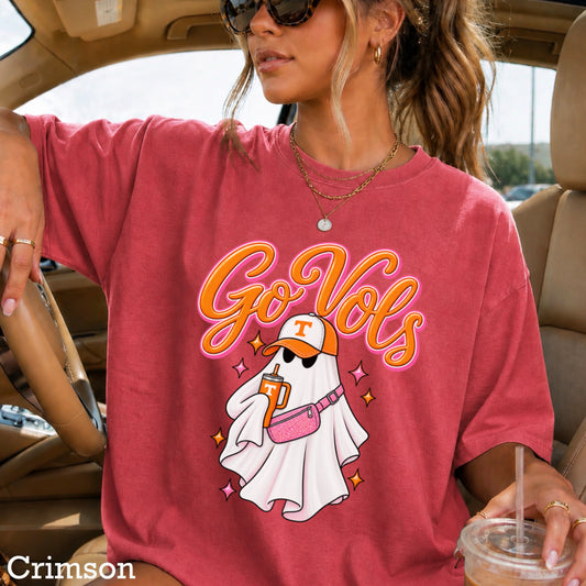 Tennessee Halloween Ghost Comfort Color Graphic Tee