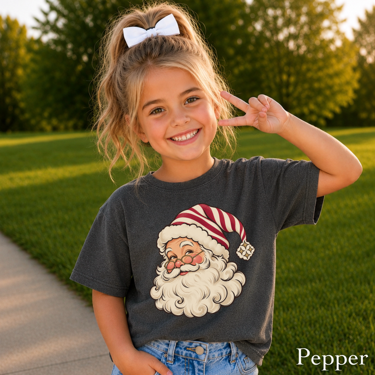 Santa Youth Comfort Color T-Shirt