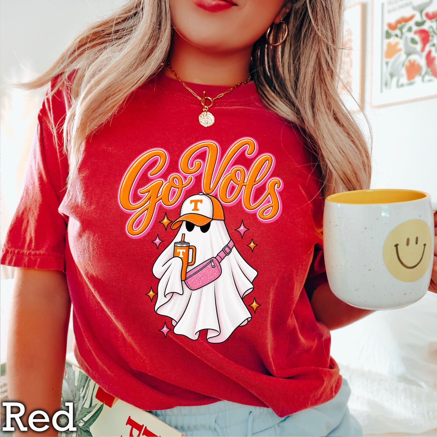 Tennessee Halloween Ghost Comfort Color Graphic Tee