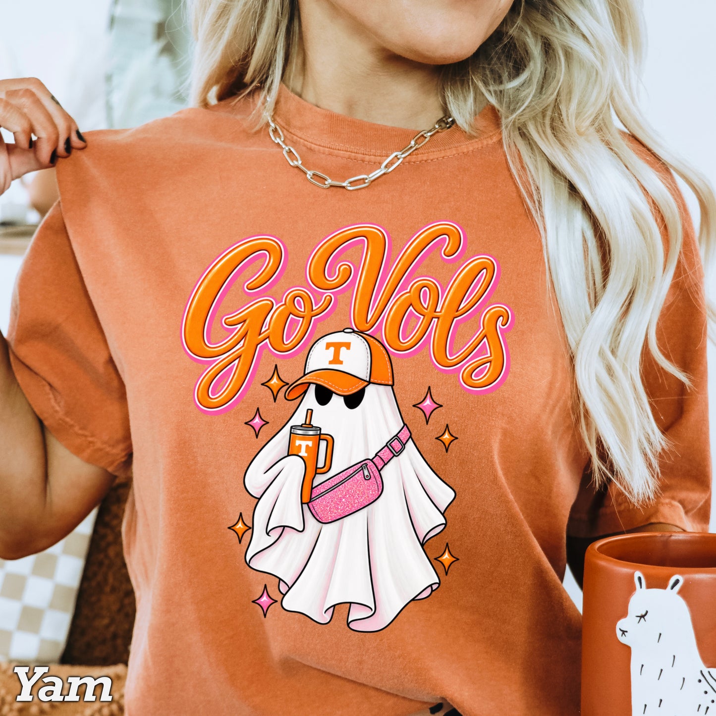 Tennessee Halloween Ghost Comfort Color Graphic Tee