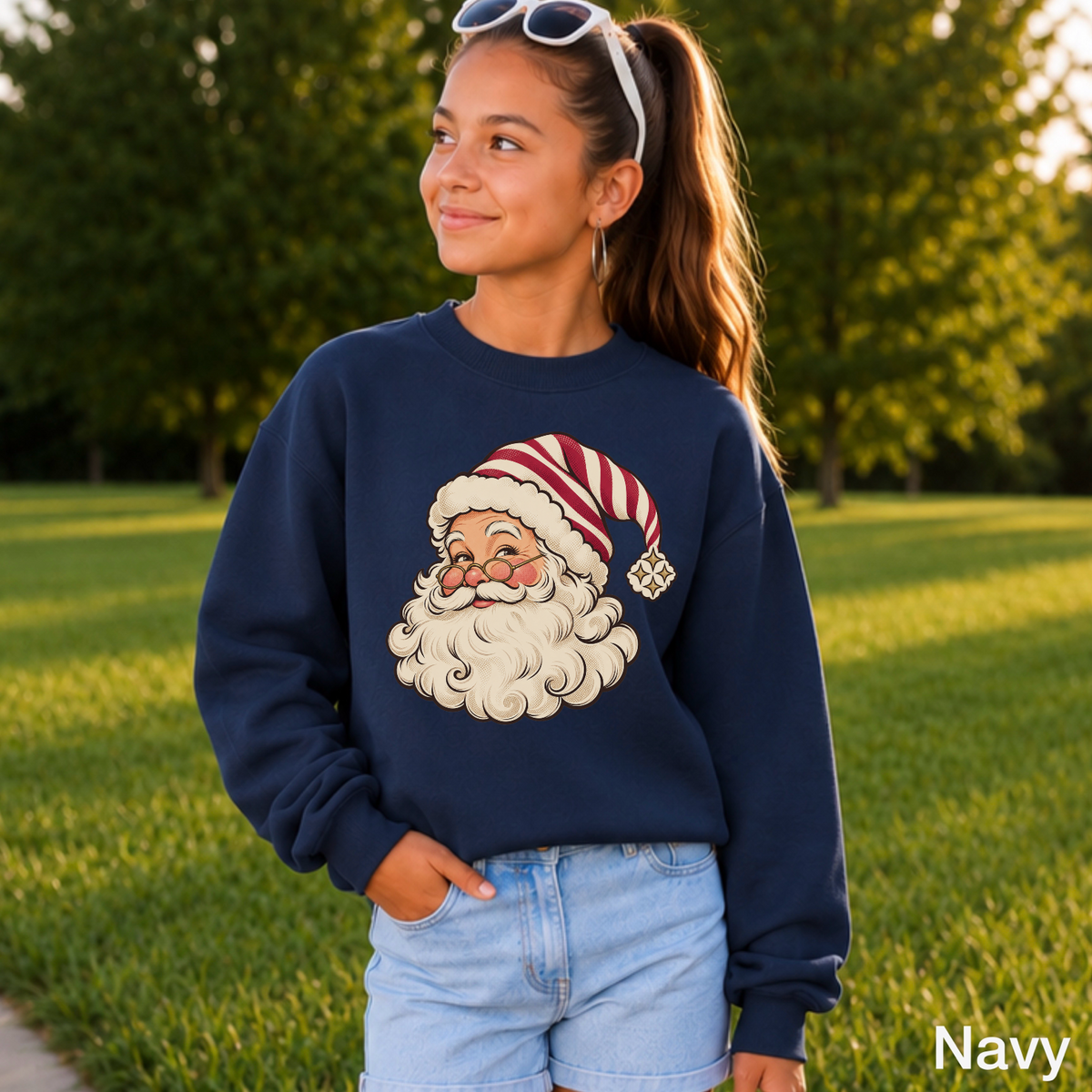 Santa Youth Crewneck Sweatshirt