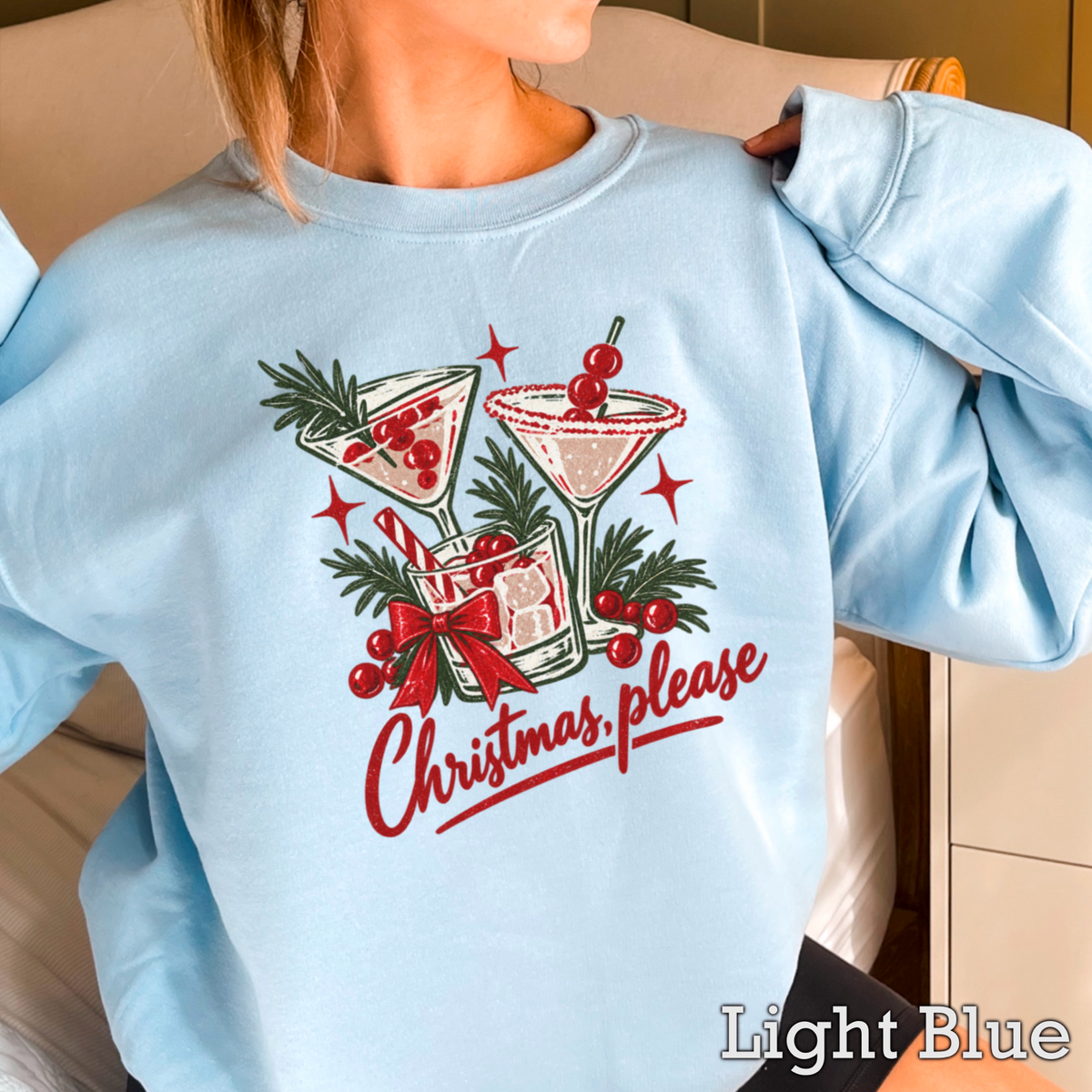 Christmas Please Crewneck Sweatshirt