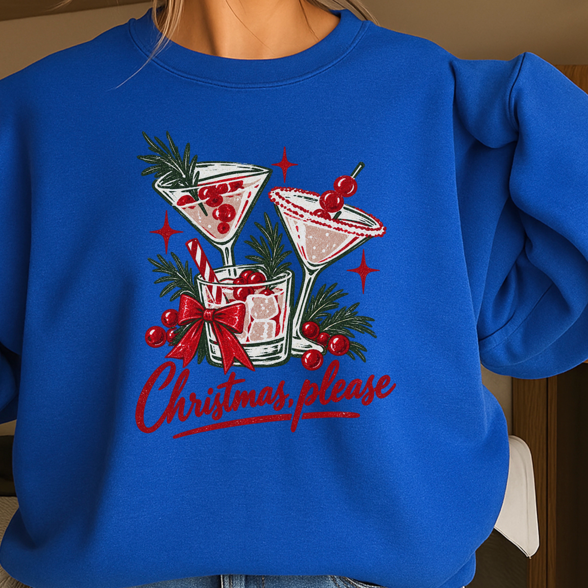 Christmas Please Crewneck Sweatshirt