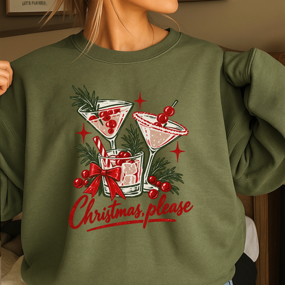 Christmas Please Crewneck Sweatshirt