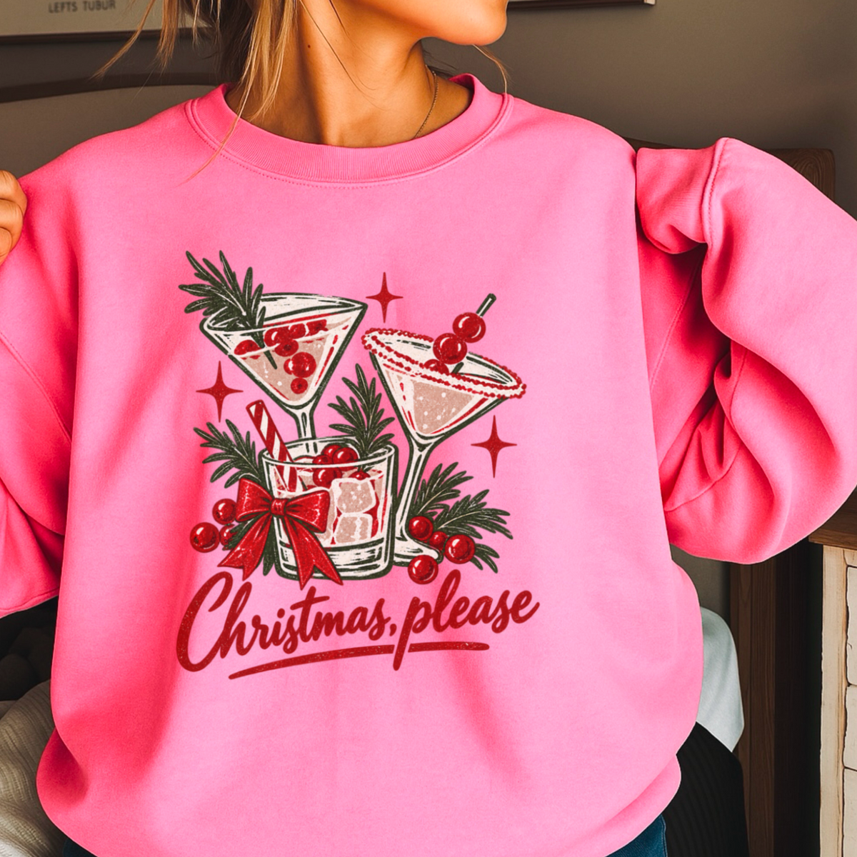 Christmas Please Crewneck Sweatshirt