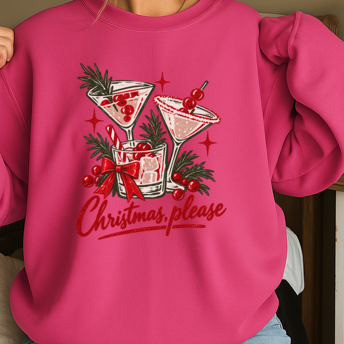 Christmas Please Crewneck Sweatshirt