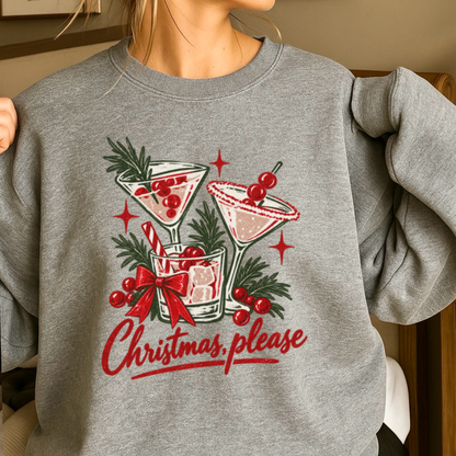 Christmas Please Crewneck Sweatshirt