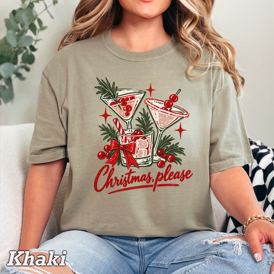 Christmas Please Comfort Color Graphic Tee