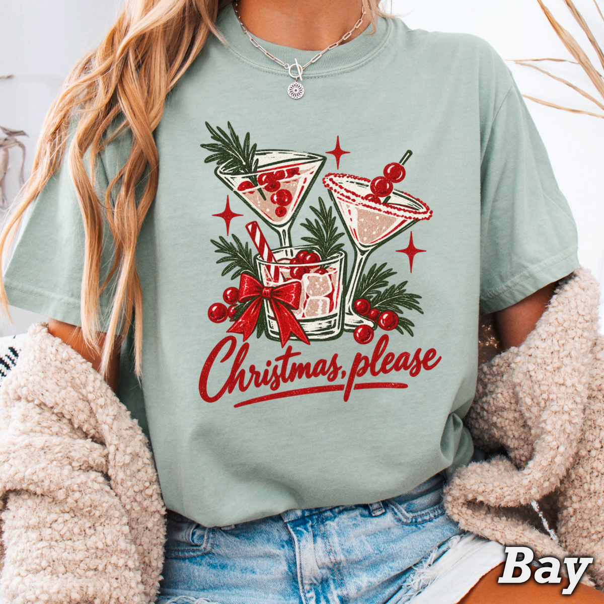 Christmas Please Comfort Color Graphic Tee