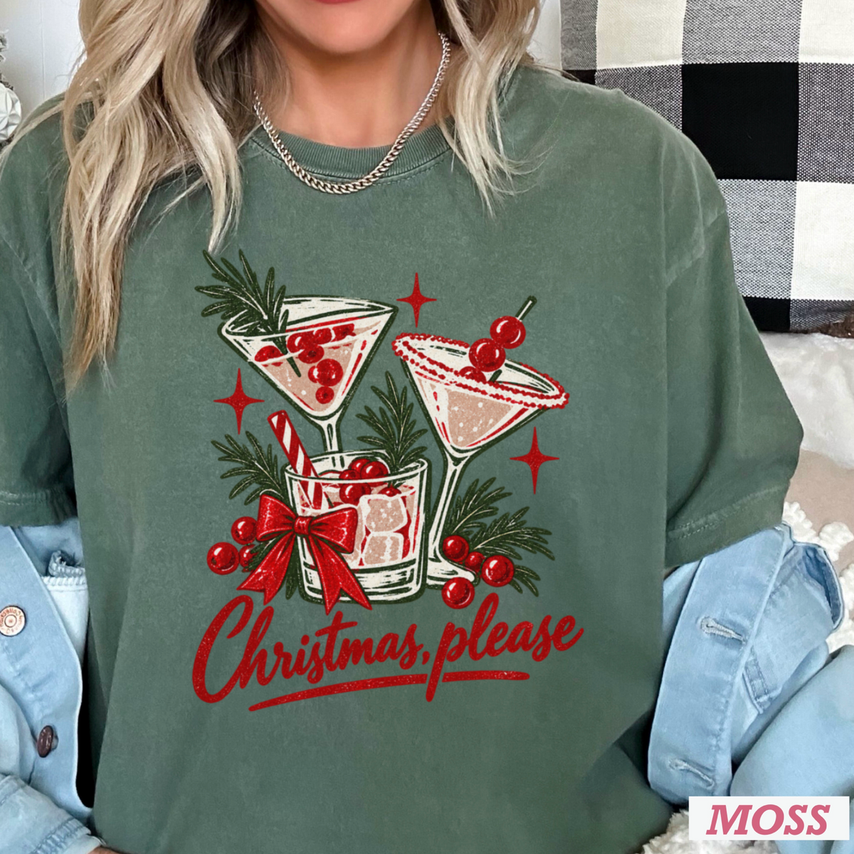 Christmas Please Comfort Color Graphic Tee