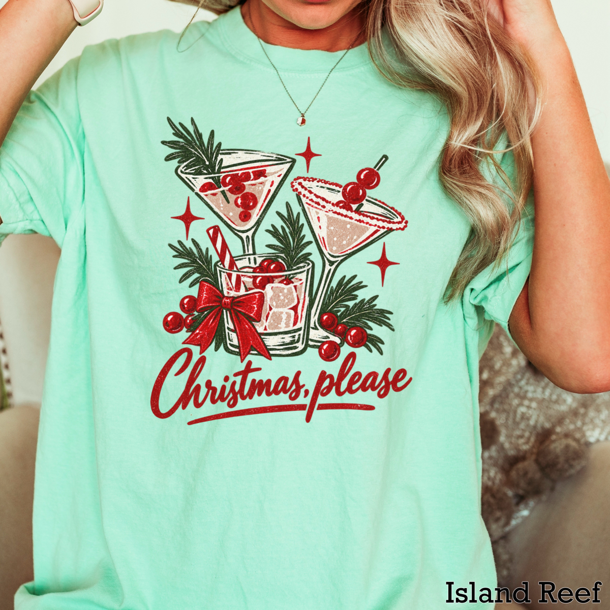 Christmas Please Comfort Color Graphic Tee