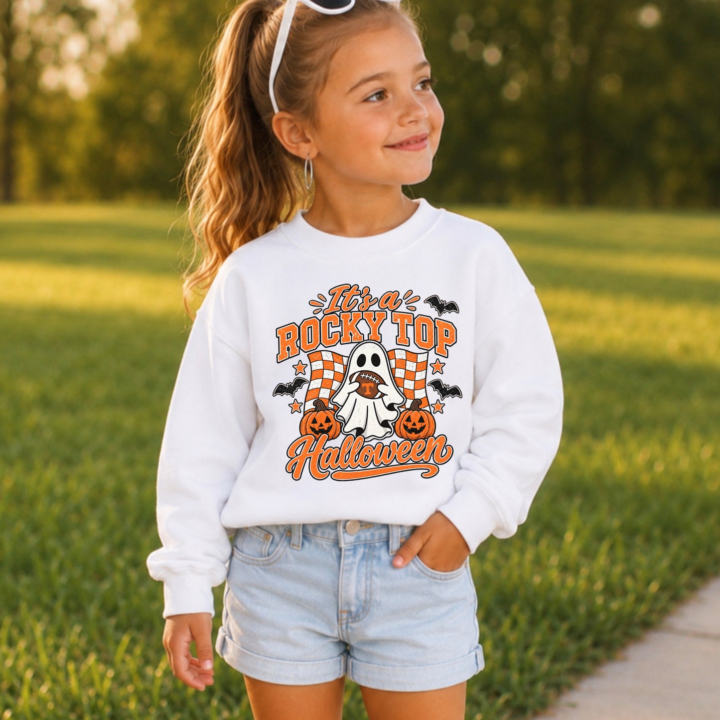 Tennessee Halloween Youth Crewneck Sweatshirt