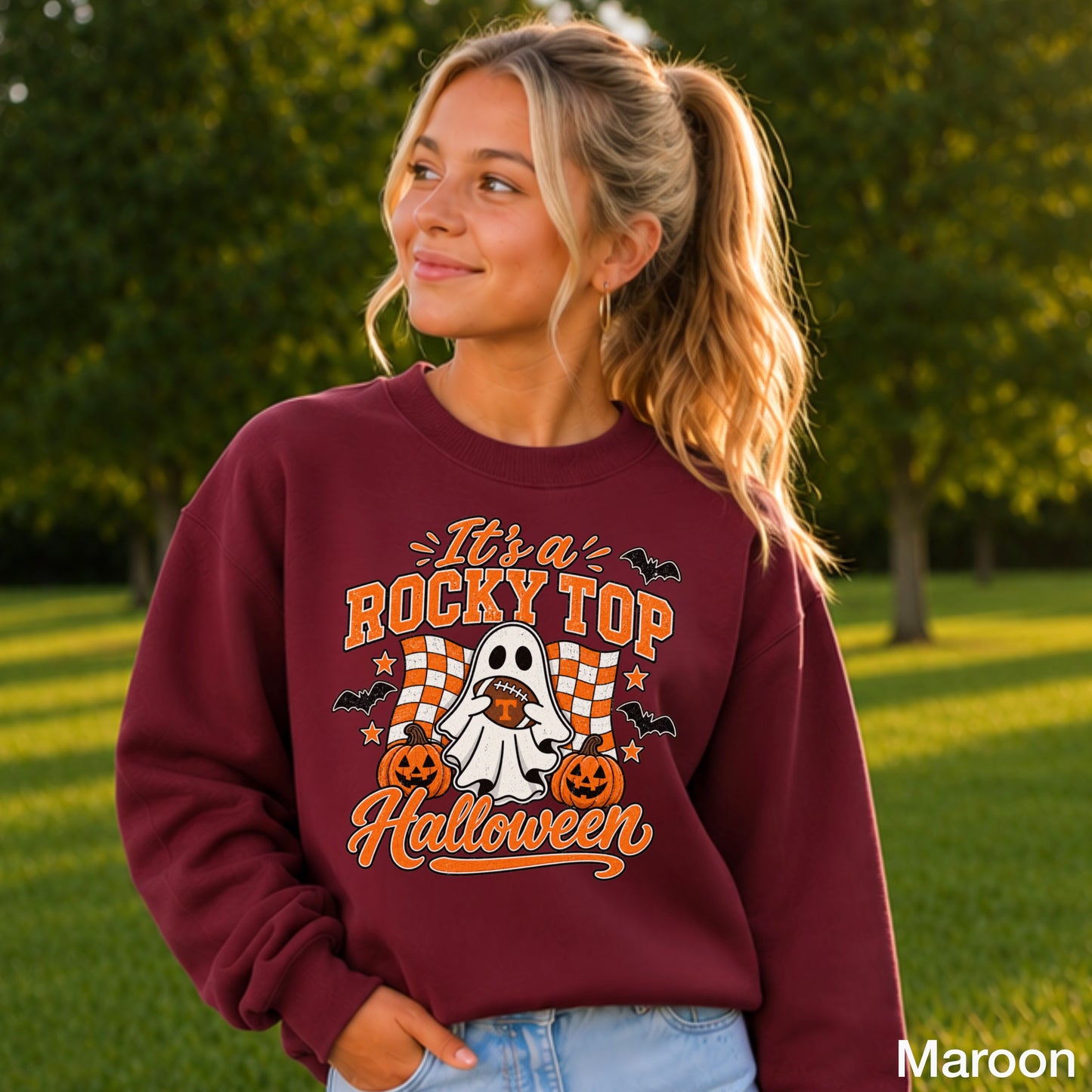 Tennessee Halloween Youth Crewneck Sweatshirt