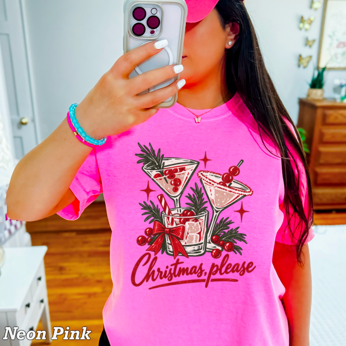 Christmas Please Comfort Color Graphic Tee
