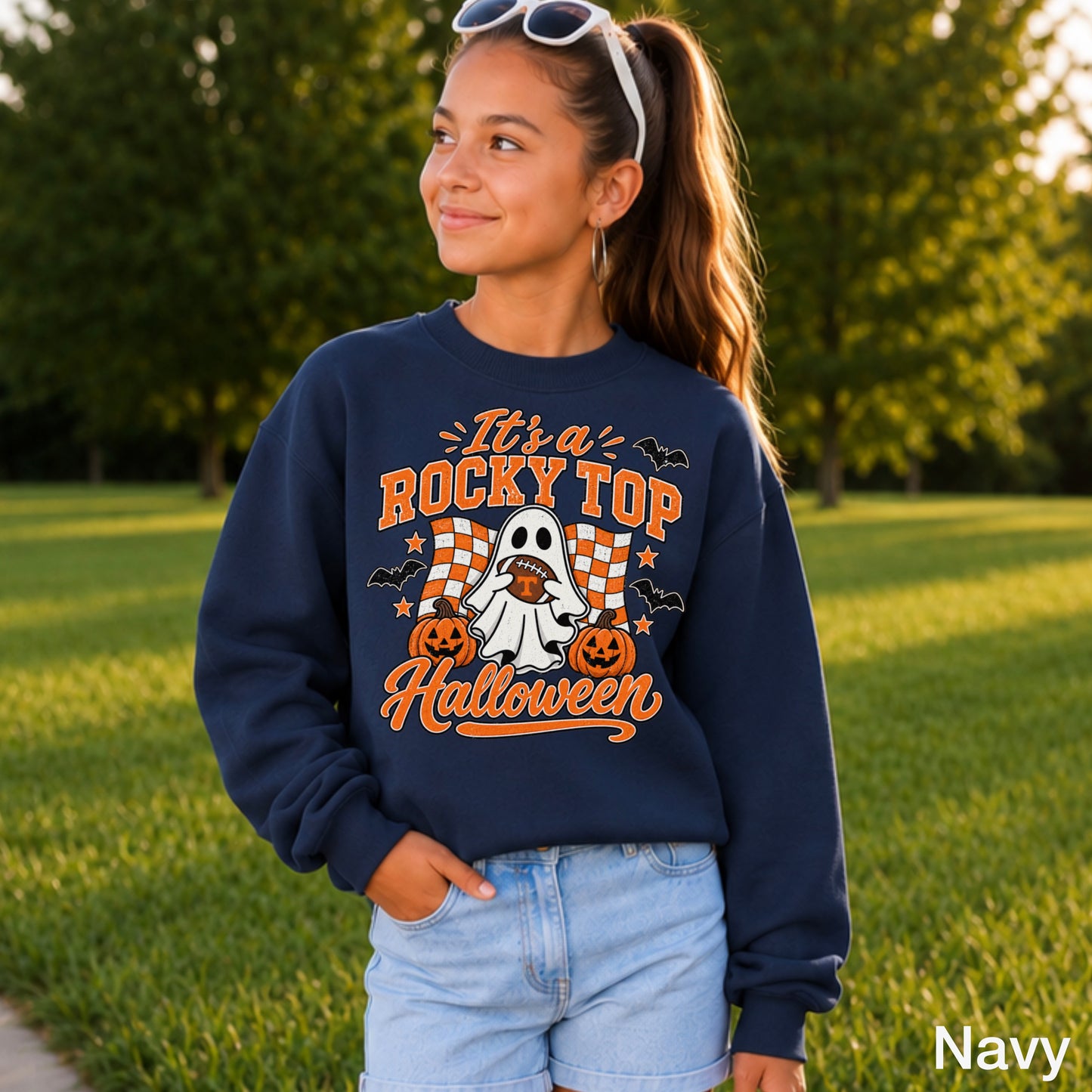 Tennessee Halloween Youth Crewneck Sweatshirt