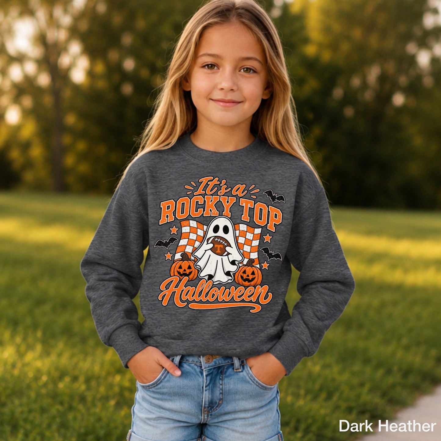 Tennessee Halloween Youth Crewneck Sweatshirt