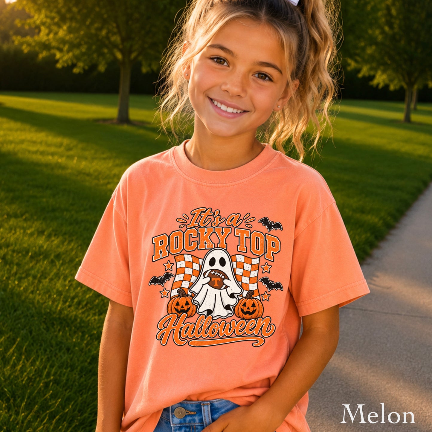 Tennessee Halloween Youth Comfort Color T-Shirt