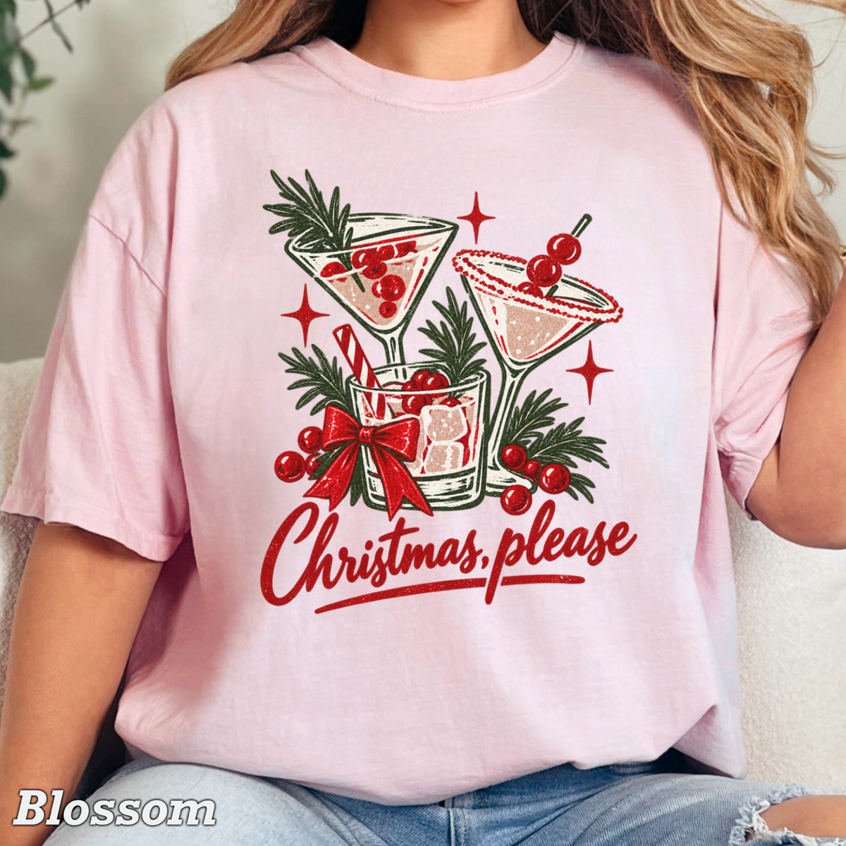 Christmas Please Comfort Color Graphic Tee