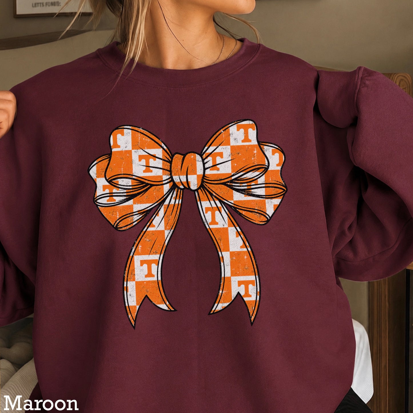 Tennessee Coquette Bow Crewneck Sweatshirt