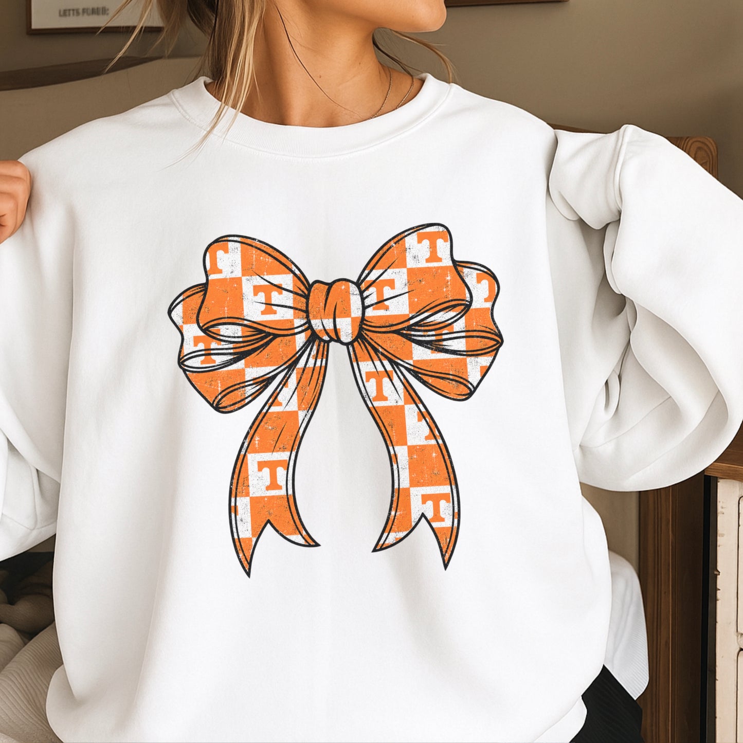 Tennessee Coquette Bow Crewneck Sweatshirt