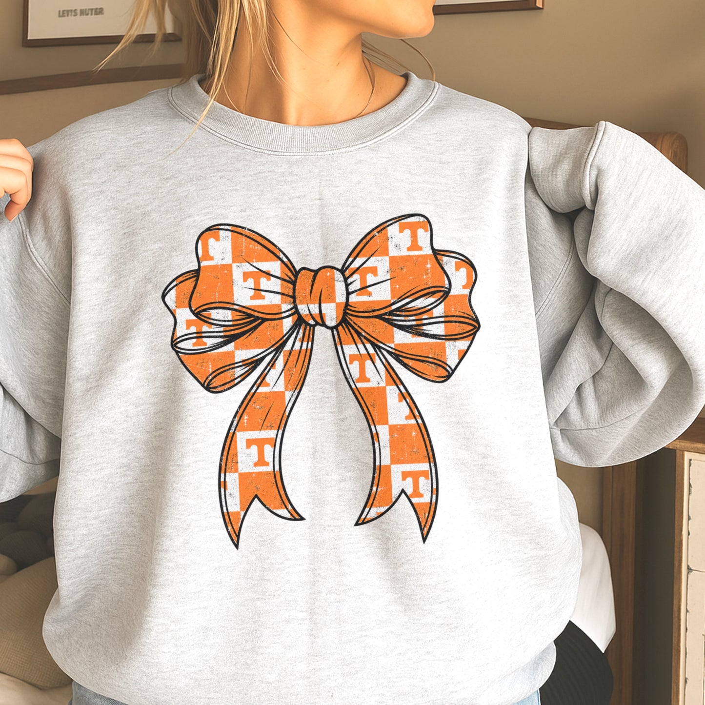 Tennessee Coquette Bow Crewneck Sweatshirt