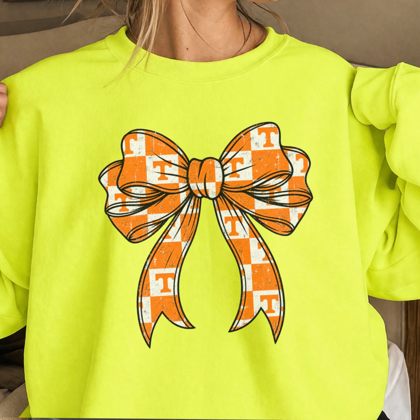 Tennessee Coquette Bow Crewneck Sweatshirt