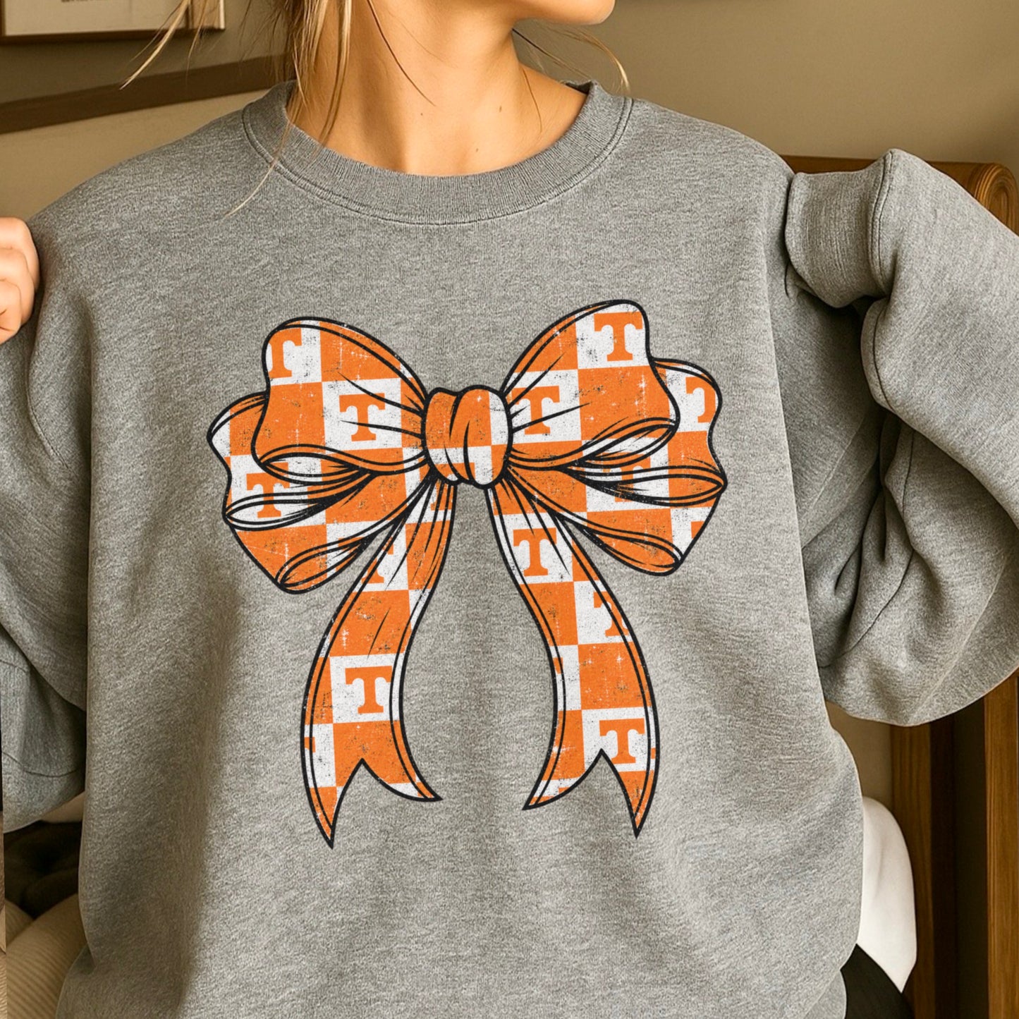 Tennessee Coquette Bow Crewneck Sweatshirt