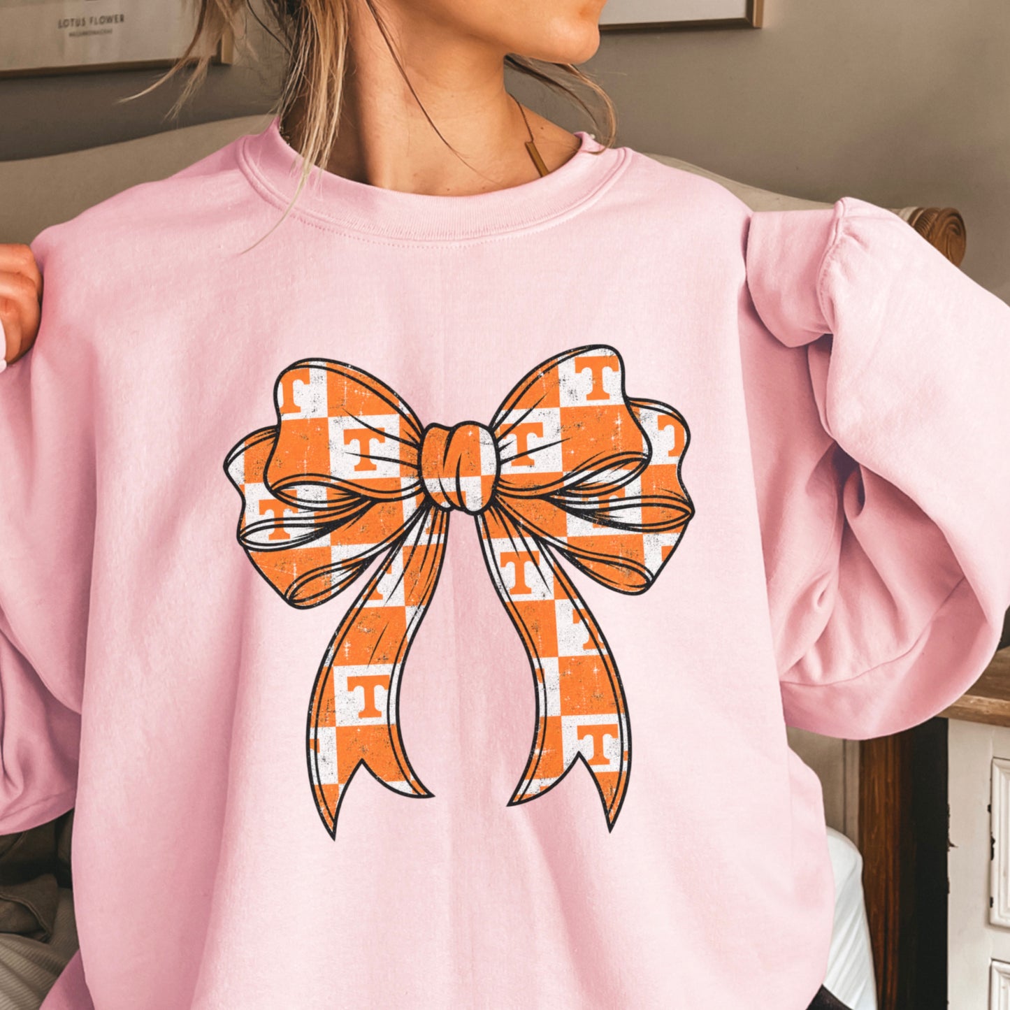 Tennessee Coquette Bow Crewneck Sweatshirt