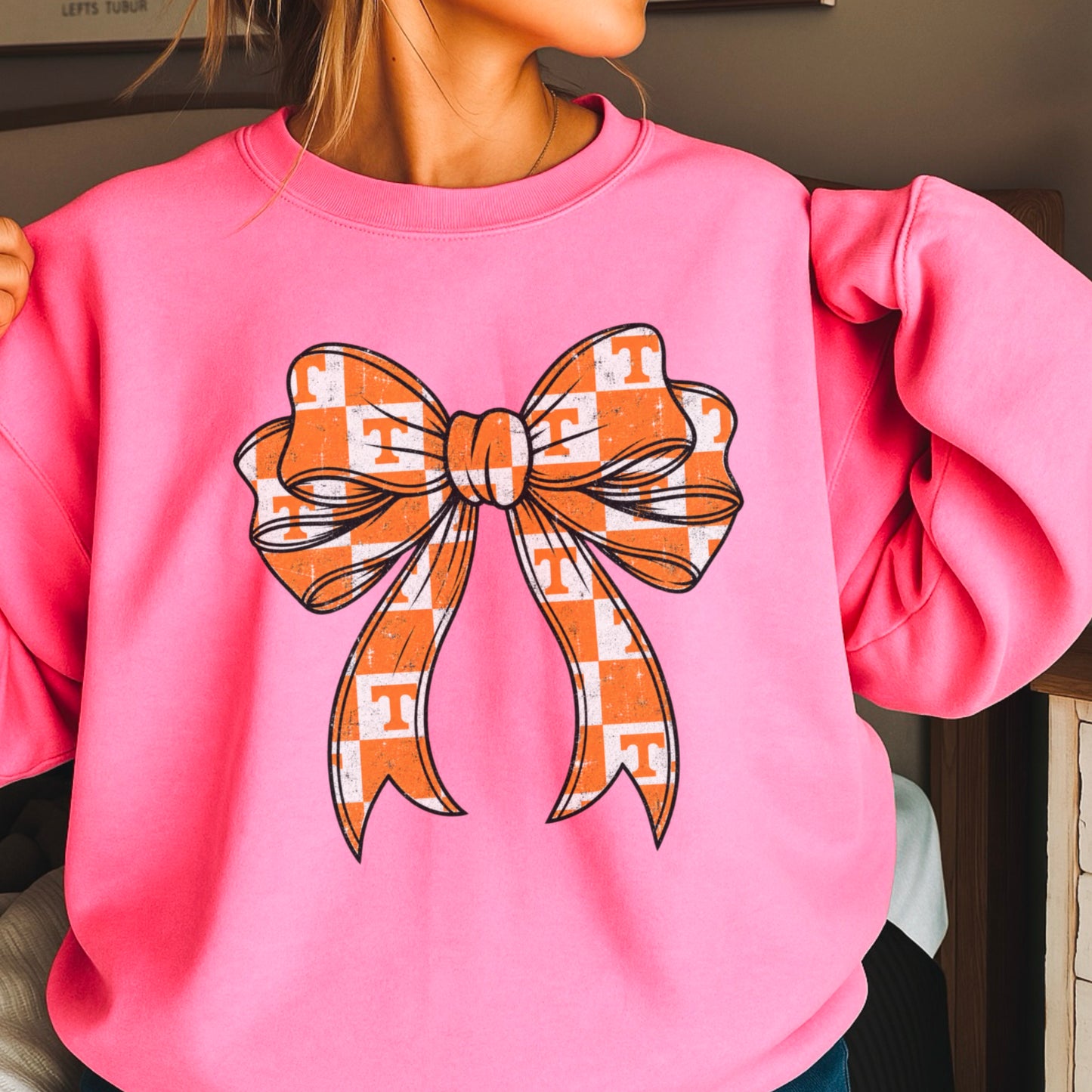 Tennessee Coquette Bow Crewneck Sweatshirt