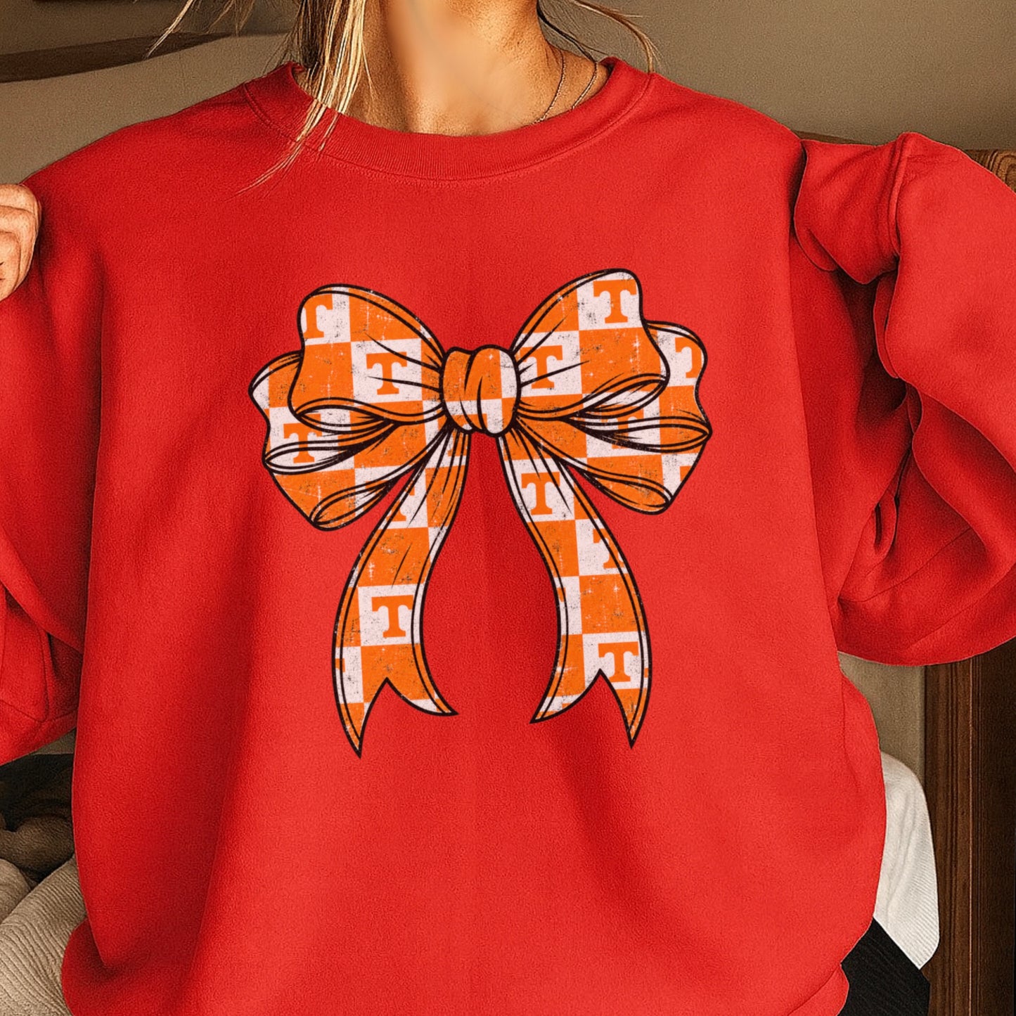 Tennessee Coquette Bow Crewneck Sweatshirt