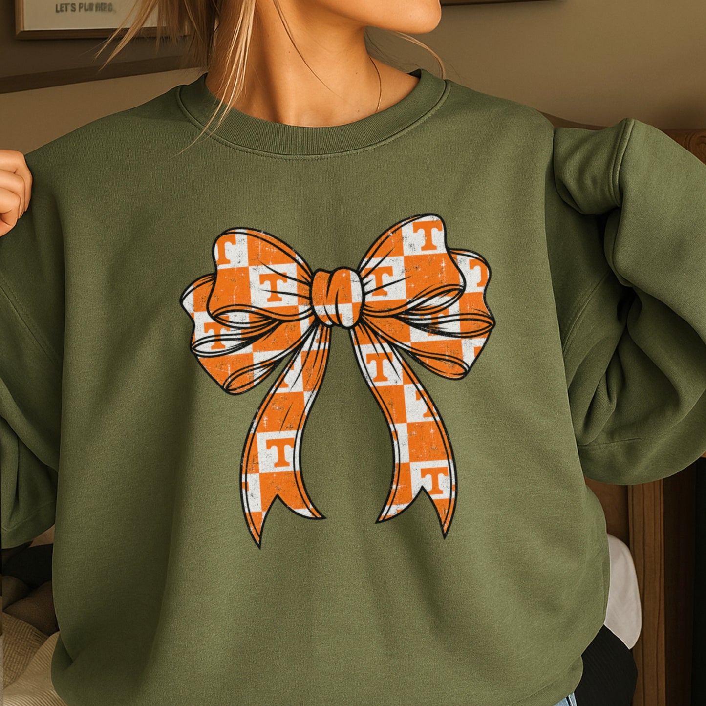 Tennessee Coquette Bow Crewneck Sweatshirt