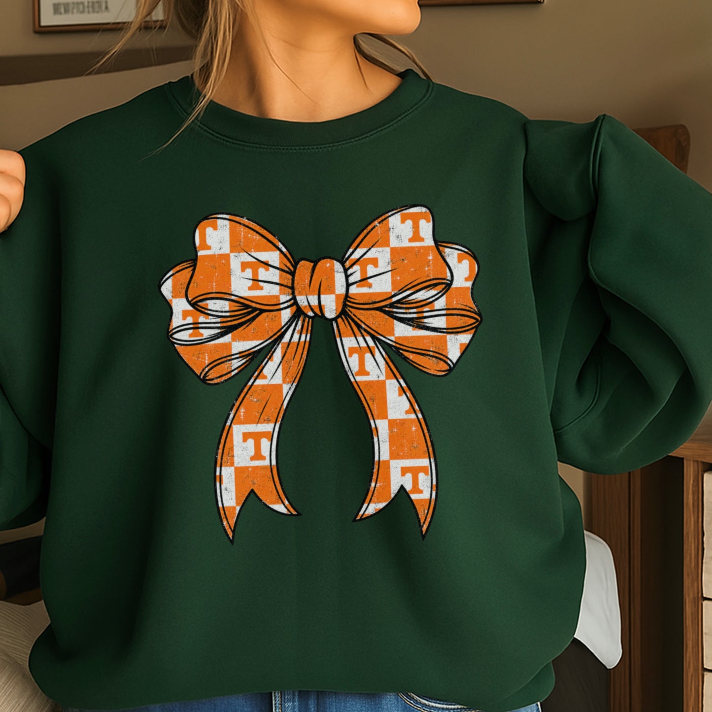 Tennessee Coquette Bow Crewneck Sweatshirt