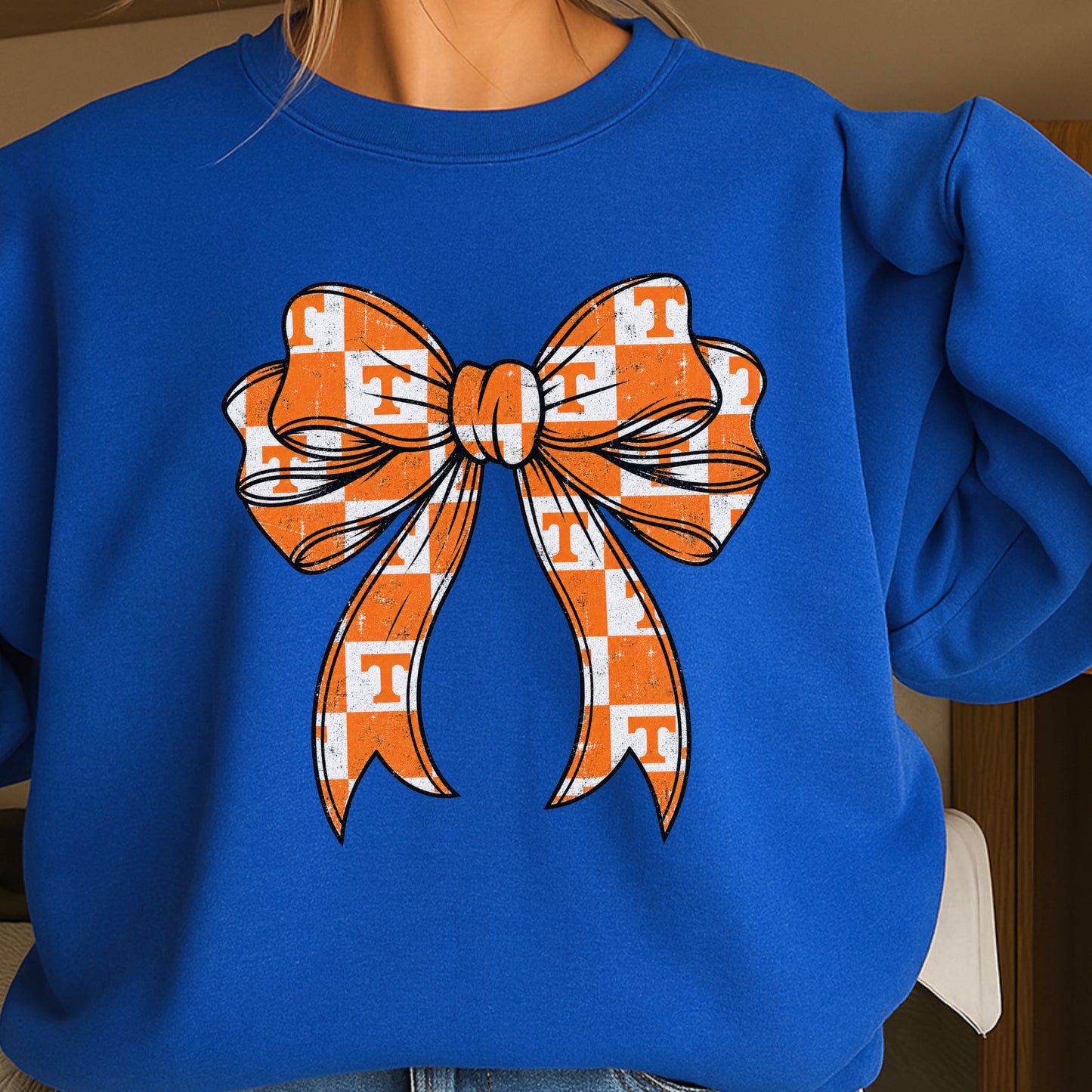Tennessee Coquette Bow Crewneck Sweatshirt