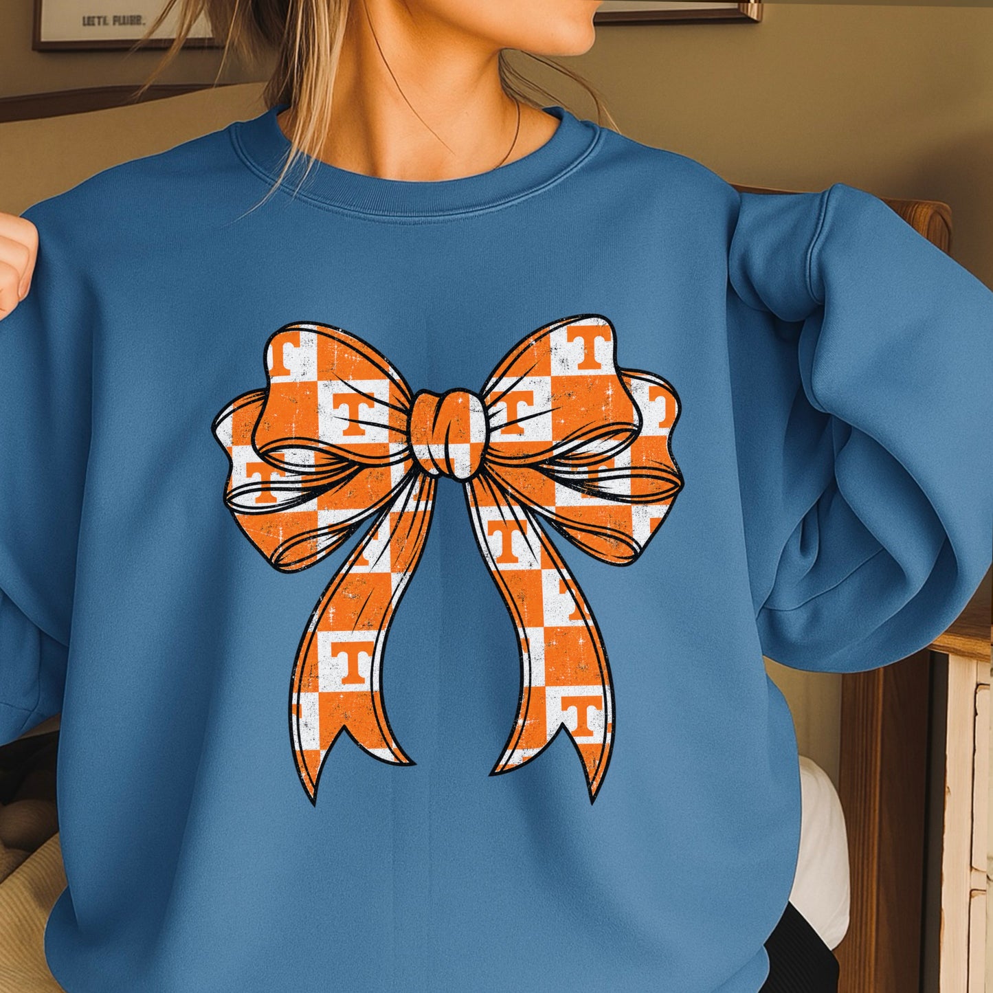Tennessee Coquette Bow Crewneck Sweatshirt