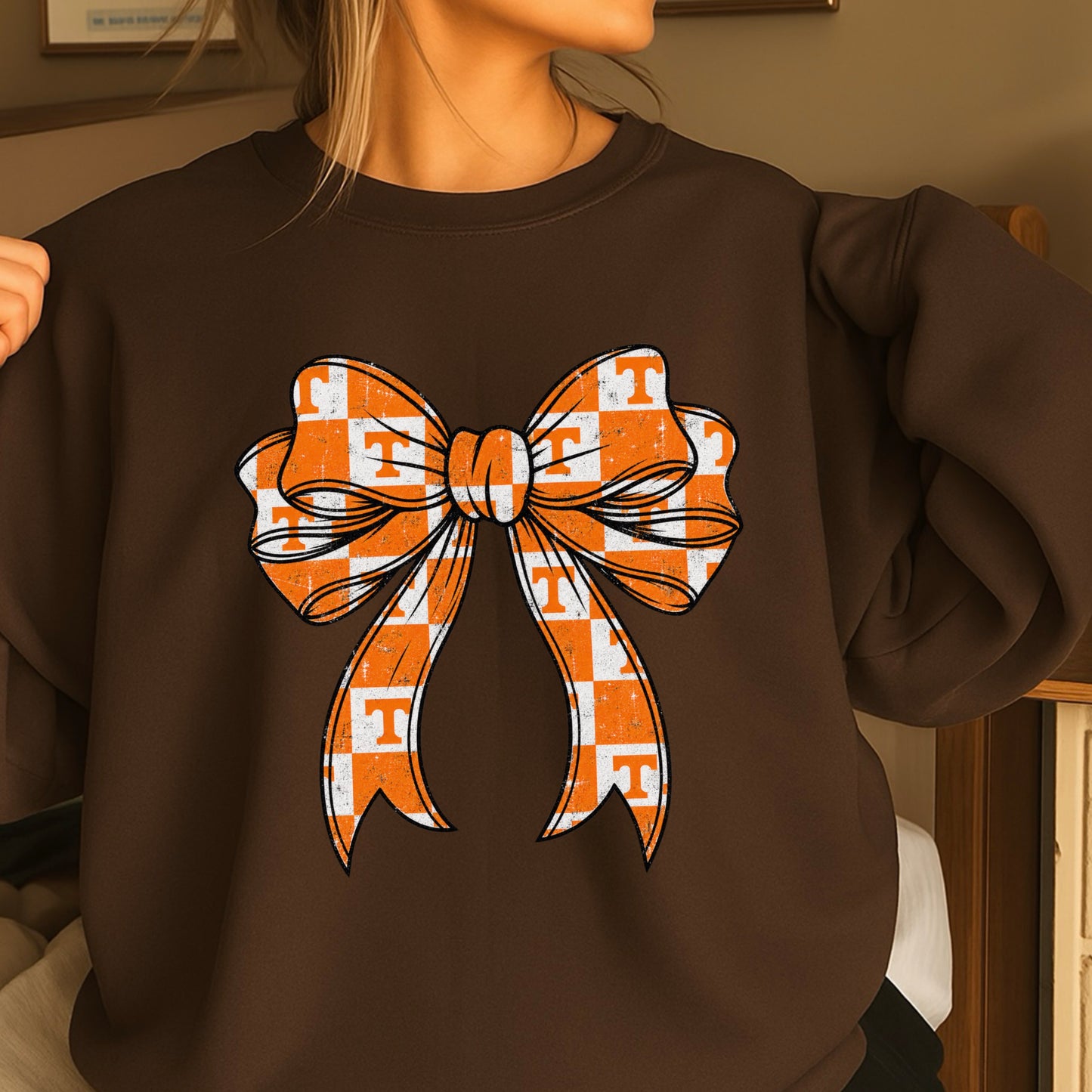 Tennessee Coquette Bow Crewneck Sweatshirt