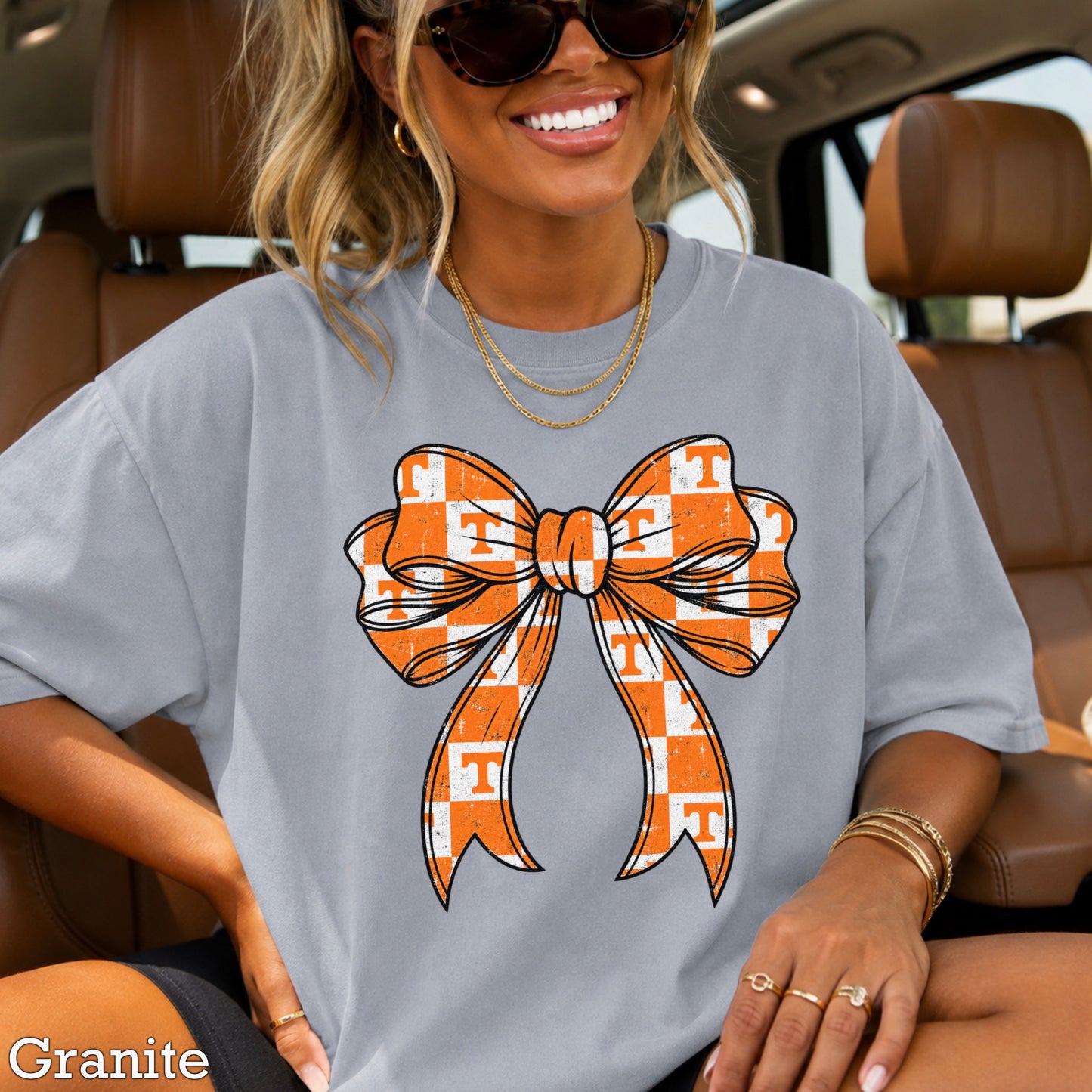 Tennessee Coquette Bow Comfort Color Graphic Tee