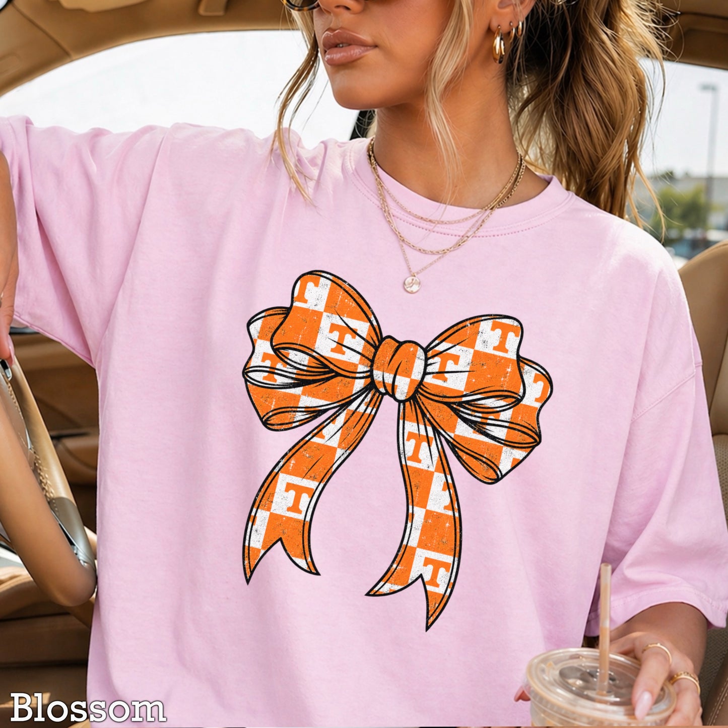 Tennessee Coquette Bow Comfort Color Graphic Tee