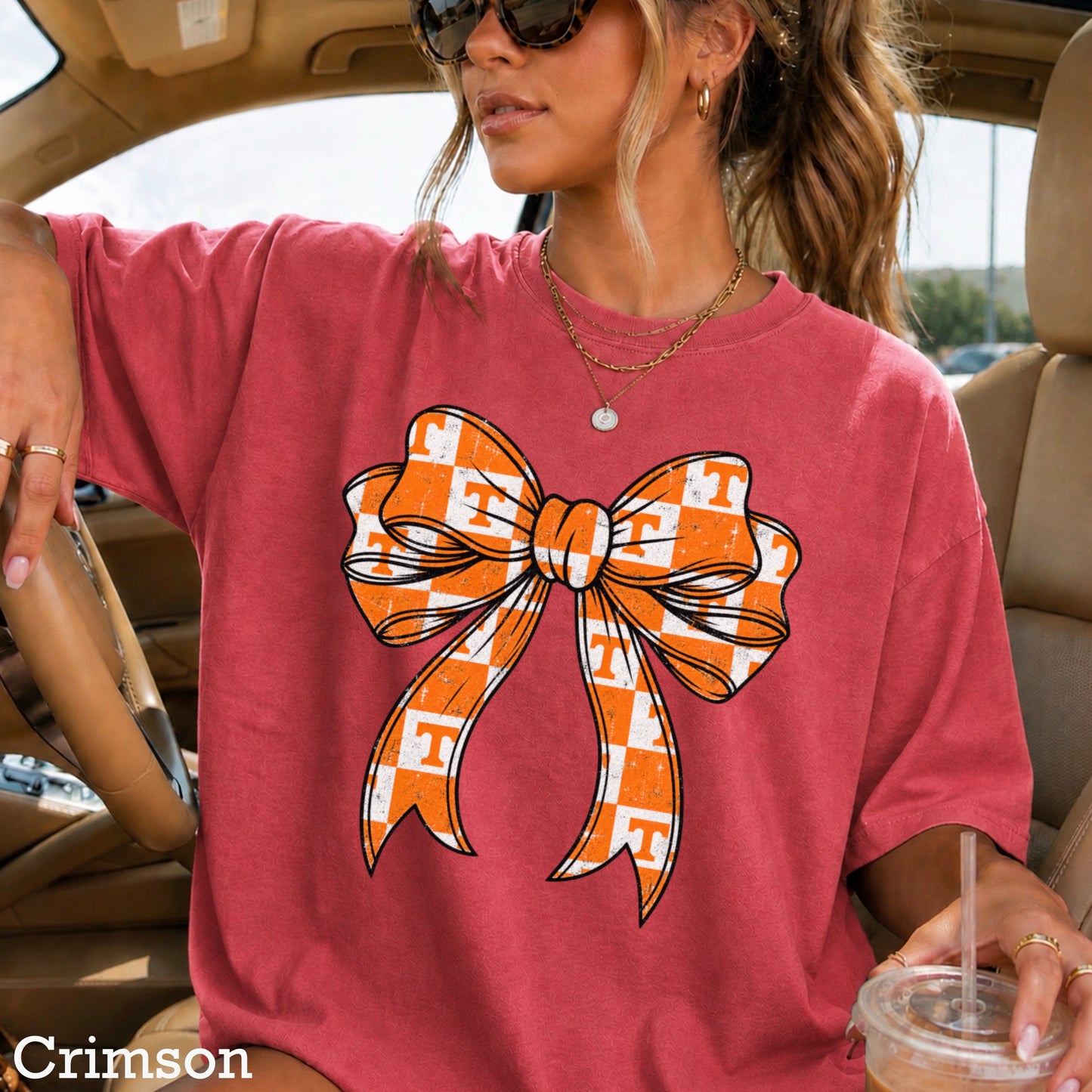 Tennessee Coquette Bow Comfort Color Graphic Tee