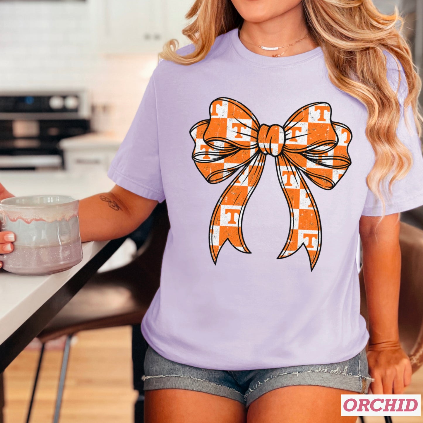 Tennessee Coquette Bow Comfort Color Graphic Tee