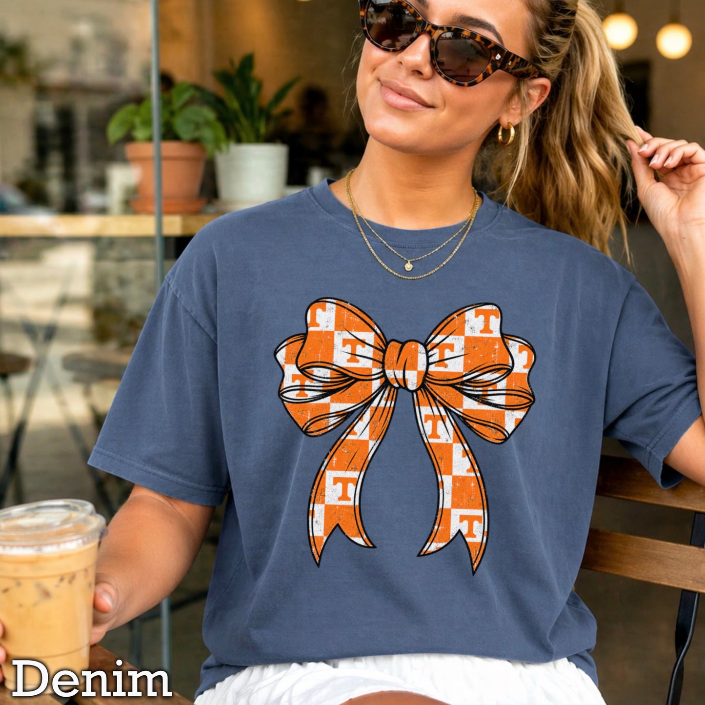 Tennessee Coquette Bow Comfort Color Graphic Tee