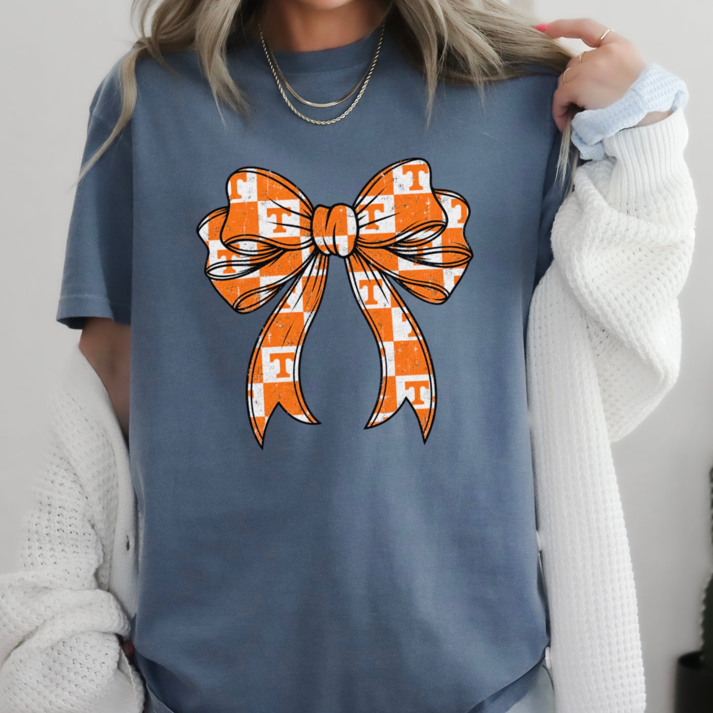Tennessee Coquette Bow Comfort Color Graphic Tee