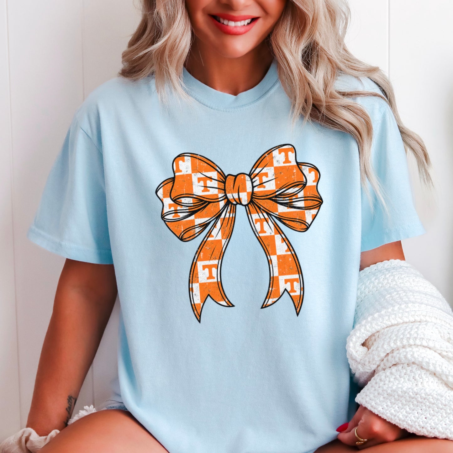 Tennessee Coquette Bow Comfort Color Graphic Tee