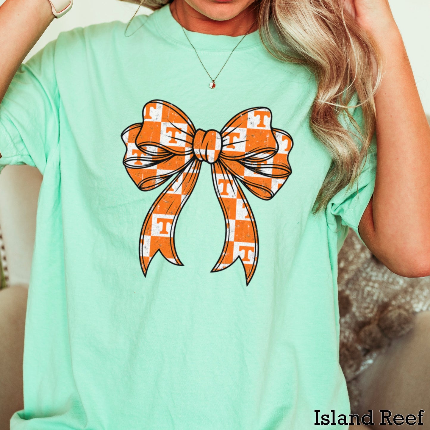 Tennessee Coquette Bow Comfort Color Graphic Tee