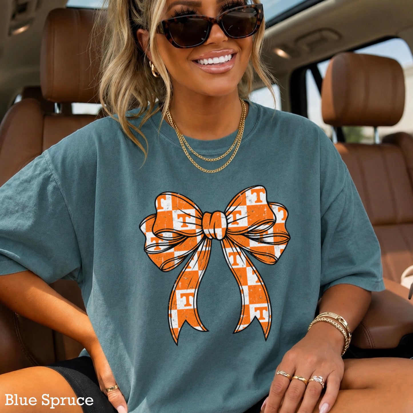 Tennessee Coquette Bow Comfort Color Graphic Tee