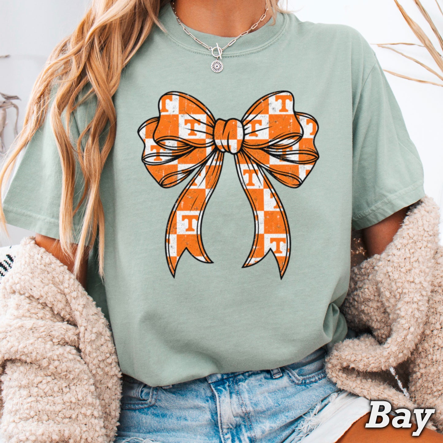 Tennessee Coquette Bow Comfort Color Graphic Tee
