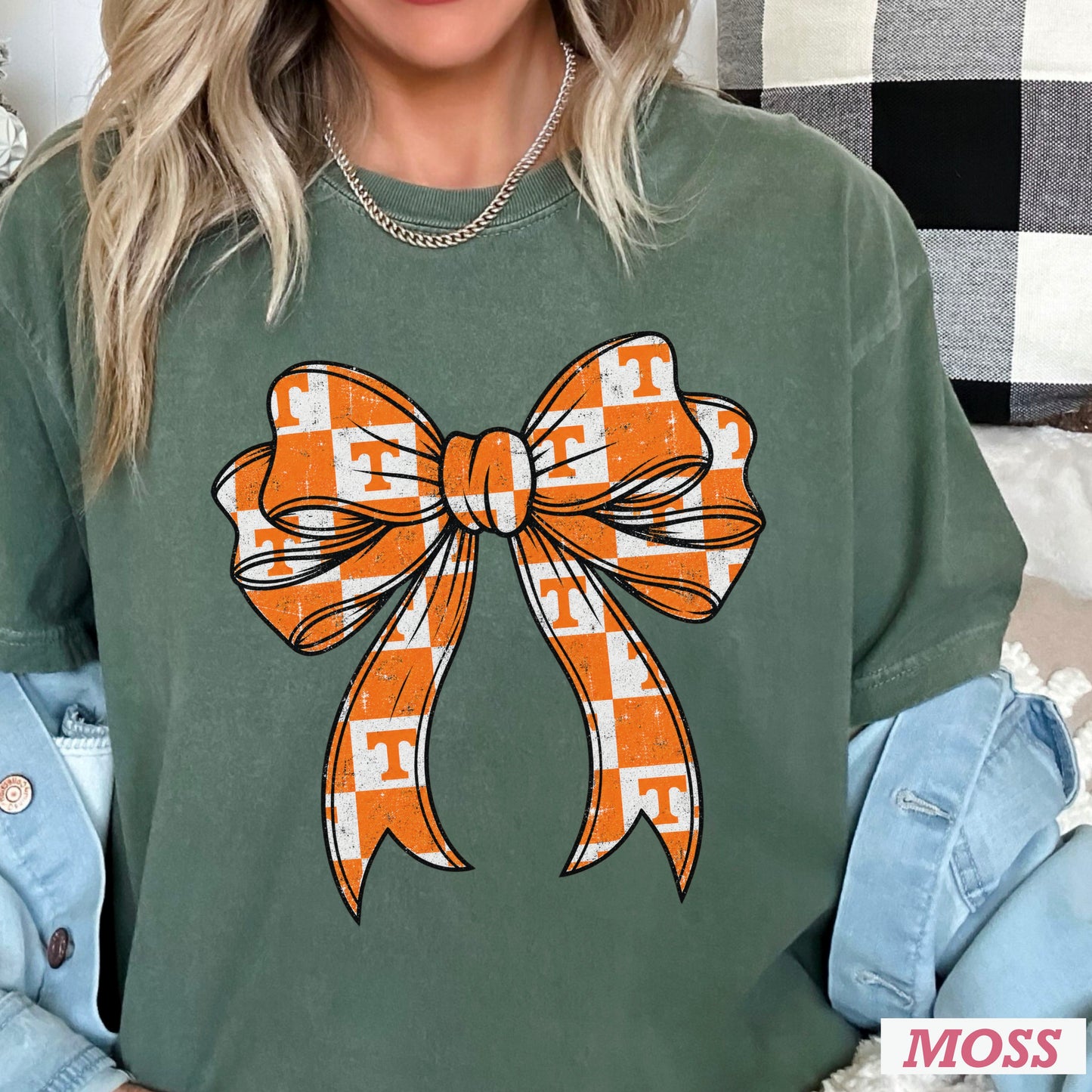 Tennessee Coquette Bow Comfort Color Graphic Tee