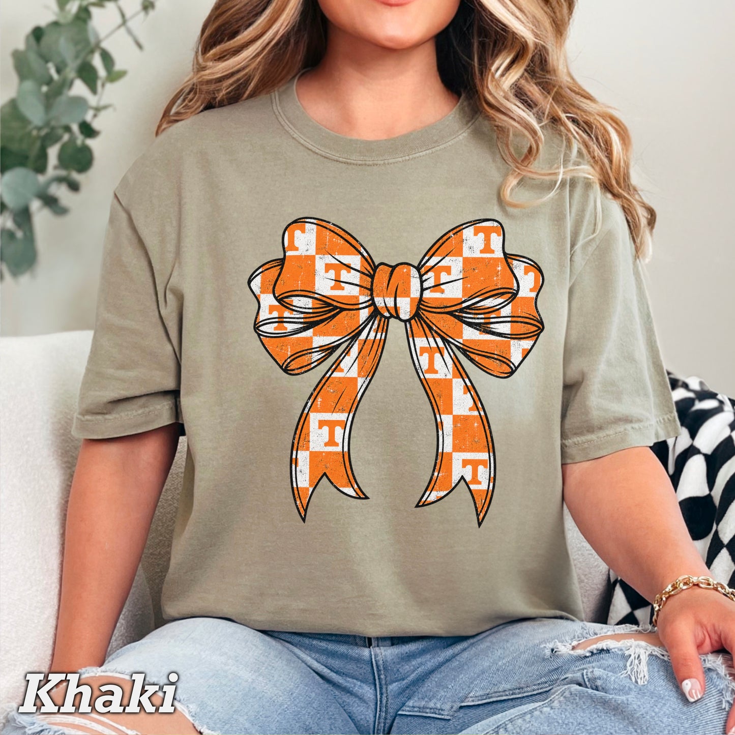 Tennessee Coquette Bow Comfort Color Graphic Tee