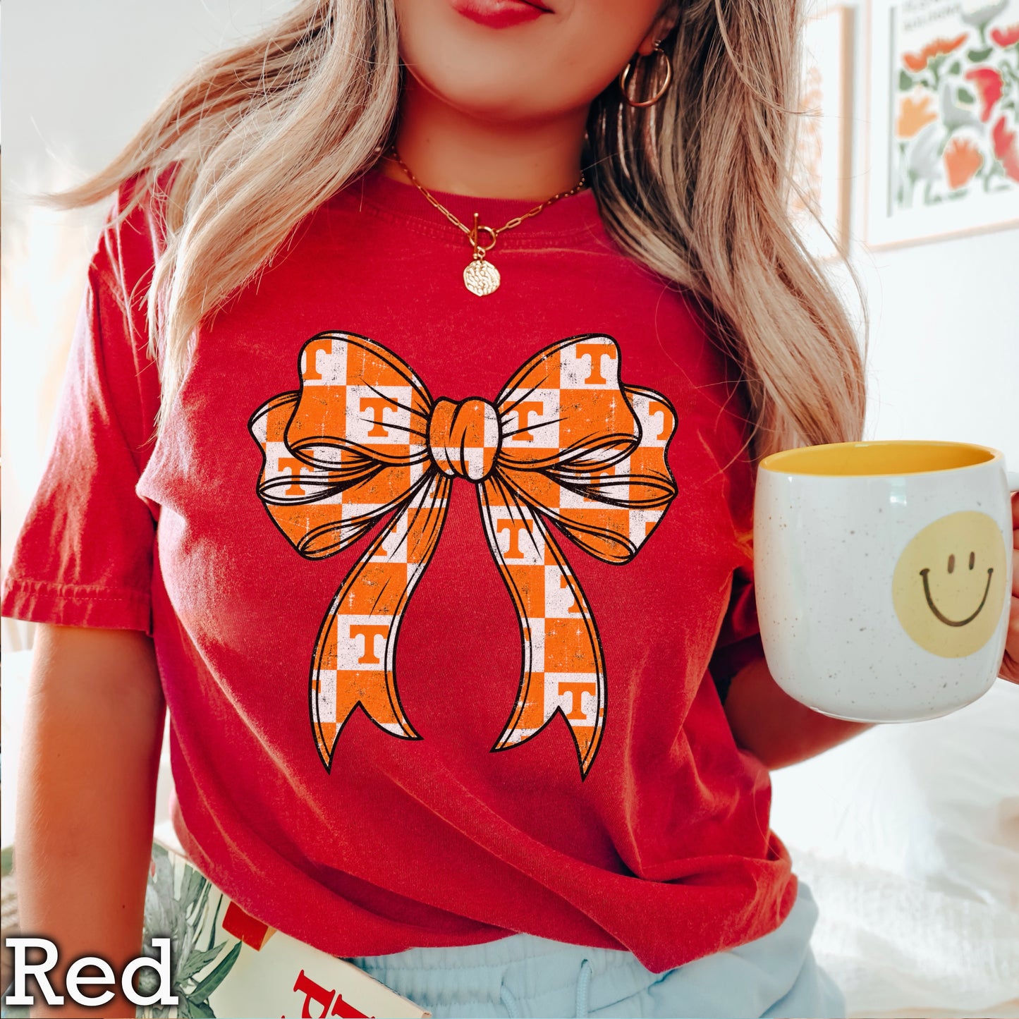 Tennessee Coquette Bow Comfort Color Graphic Tee