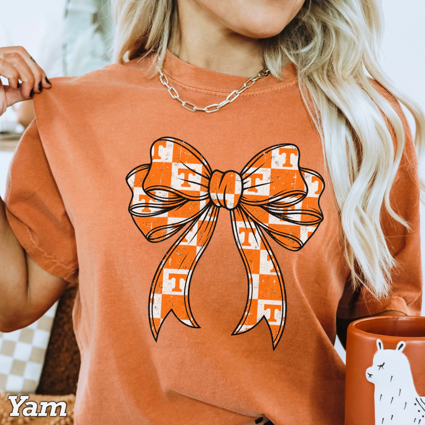 Tennessee Coquette Bow Comfort Color Graphic Tee