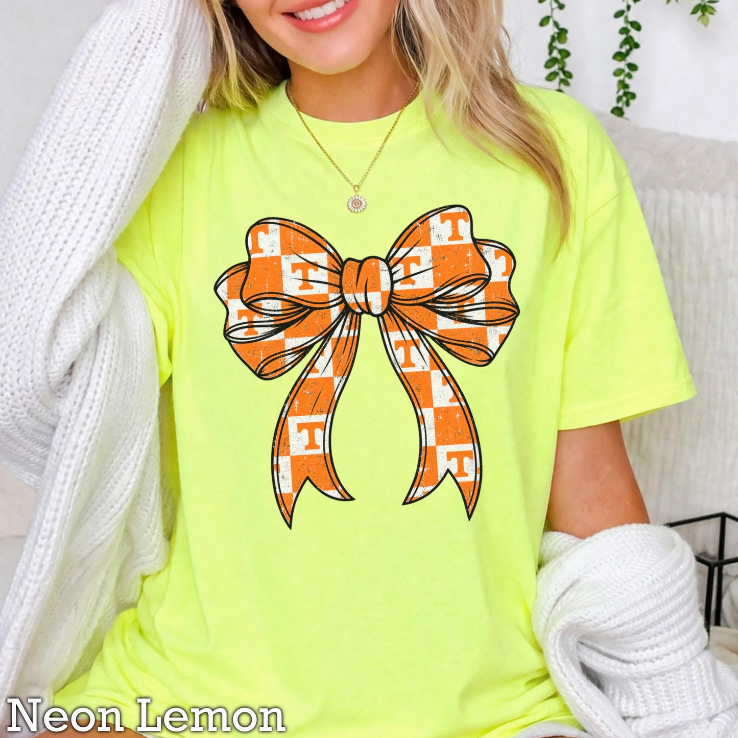 Tennessee Coquette Bow Comfort Color Graphic Tee